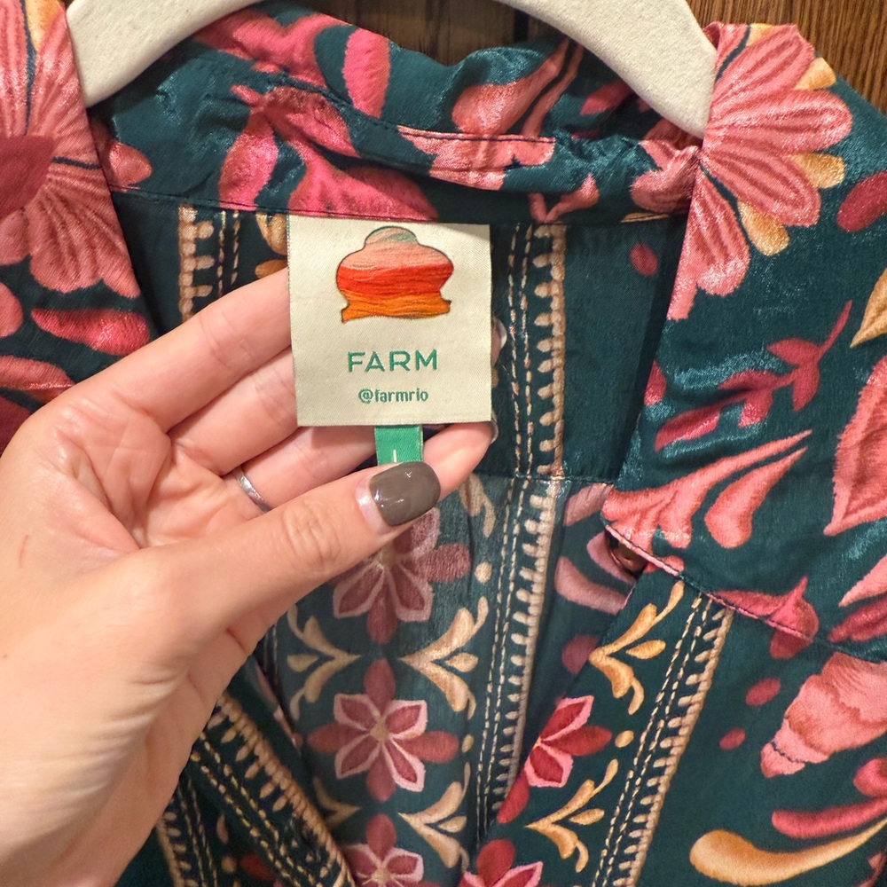 Farm Rio Patterned Blouse - Picture 4 of 8